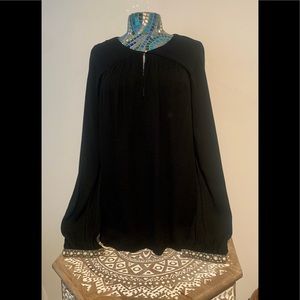 Twelfth Street by Cynthia Vincent black blouse sz L
